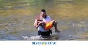 Dramático rescate: un policía le salvó la vida a un nene de 11 años que se ahogaba en un río