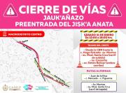 Vías del centro paceño estarán cerradas temporalmente por la preentrada del Jisk’a Anata