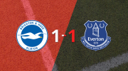 Premier League: Sobre el final, Beto marcó el gol del empate entre Everton y Brighton and Hove