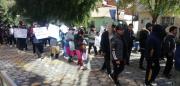 Desempleados de Huanuni exigen fuentes laborales en protesta