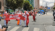 Cientos de pepinos recorrieron el centro paceño para reivindicar al ícono del Carnaval
