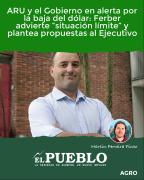 ARU y el Gobierno en alerta por la baja del dólar: Ferber advierte “situación límite” y plantea propuestas al Ejecutivo ‣ Martin Ferreira Pinto