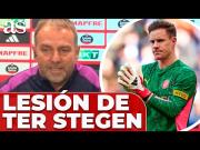 Ter Stegen sufre una nueva lesión y peligra su participación en el Mundial
