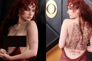 En topless y con piercings: Chappell Roan revivió el Free the Nipple en los Grammy