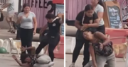Violenta agresión en Caldera: Trabajadora de local agrede a mujer en la vía pública