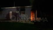 Incendio en una vivienda deshabitada de barrio Villa Paulina