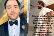 Peter Lanzani se recupera tras cirugía de apendicitis: “Ya estoy descansando”