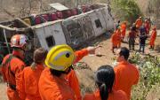 Al menos quince muertos en un accidente de autobús con peregrinos en Brasil