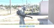 En 9 de Julio: tras las intensas lluvias salen a fumigar para evitar la proliferación de mosquitos y demás insectos