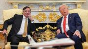 Las primeras imágenes de la reunión entre los presidentes Gustavo Petro y Donald Trump en la Casa Blanca