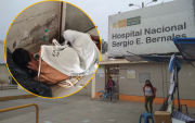 Indignación en Comas: Paciente con tuberculosis es atendido en el piso del hospital Sergio Bernales