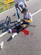 Herido ciclista tras accidente vial en la Autopista Regional del Centro