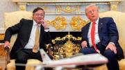 Con un recibimiento sin honores, Trump se reunió con Gustavo Petro en la Casa Blanca tras meses de tensión
