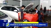 Mecánicos detectan daños en vehículos y apuntan a la mala calidad de combustible