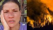 El llanto desconsolado de Camila Bordonaba por los incendios en la Patagonia