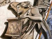 Borran la cara de Giorgia Meloni de un fresco eclesiástico por pedido del Vaticano