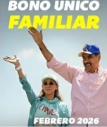 Inició la entrega del Bono Único Familiar correspondiente a febrero a través de la Plataforma Patria