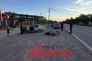 Motociclista lesionado tras choque con un automóvil en Ruta 9