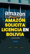 Amazon solicita licencia en Bolivia