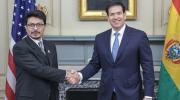 Marco Rubio dice que EEUU “apoya a su amiga Bolivia” tras reunión con el canciller Aramayo