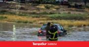 Temporal en Puerto Deseado: Intenso operativo de bomberos ante las fuertes lluvias