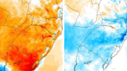 Frente frío al sur de Brasil: el fin de la ola de calor y su impacto en Uruguay, según Metsul