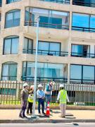 Instalarán más de 350 luminarias y renuevan veredas en la Avenida del Mar y Costanera