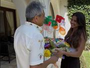 Mario Cossío celebra compadres junto a Rosa Perales la exreina del carnaval rural de Tarija