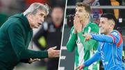 El Betis de Pellegrini es goleado de local ante el Atlético de Madrid y sufre dura eliminación en Copa del Rey