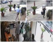 Entró a robar una panadería y lo terminaron corriendo a palazos; todo quedó grabado