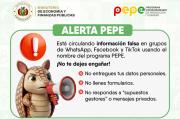 Cuidado con enlaces falsos: Estafadores usan nombre del Programa PEPE para robar datos personales