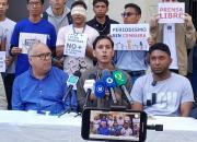 Dirigentes gremiales denuncian persecución y exigen excarcelación de periodistas y activistas