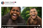 Trump compartió un video racista contra los Obama