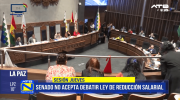 Senado rechaza debatir ley de reducción salarial para legisladores