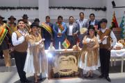 Diputados adelantan la celebración por el centenario de Charaña develando una plaqueta conmemorativa