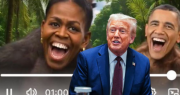 Trump publicó, y después borró, un video en el que muestra a los Obama como simios