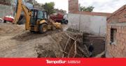 El Municipio intervino ante un desmoronamiento de terreno en La Floresta