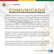 Aduana informa sobre el cierre temporal del ingreso a Chile por Pisiga