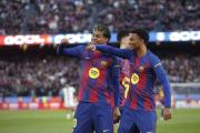 El Barça vence al Mallorca con goles de Lewandowski, Lamine Yamal y Bernal