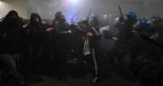 Protesta antiolímpica en Milán terminó en enfrentamientos con la Policía