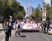 Marchan en México contra el secuestro de Nicolás Maduro, Cilia Flores y por la soberanía de Venezuela
