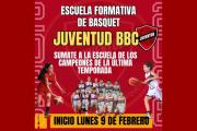 Vuelve la escuela formativa de básquet de Juventud BBC