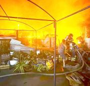 Cuatro viviendas destruidas por voraz incendio en población Diego Portales de San Javier