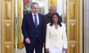 José Luis Rodríguez Zapatero se reúne con Delcy Rodríguez en Palacio de Miraflores