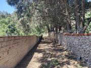 Muro de piedra Vs muro de ladrillo en ingreso a propiedad en Coimata