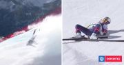 Angustia en JJOO de Invierno: esquiadora que compitió con ligamento roto sufrió violenta caída
