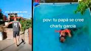 Salió mal: se quisó hacer el Charly García tirándose a la pileta y terminó inconsciente