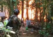 INTERVIENEN PISTA CLANDESTINA Y DESTRUYEN LABORATORIOS Y FÁBRICAS DE DROGA EN VILLA TUNARI
