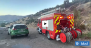 Bomberos controla amago de incendio en ladera del cerro San Cristóbal en Recoleta