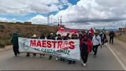 Maestros de Santa Cruz presionan por mejoras y no descartan protestas